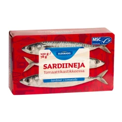 ELDORADO SARDIINEJA TOMAATTIKASTIKKEESSA 144/78G 78 G