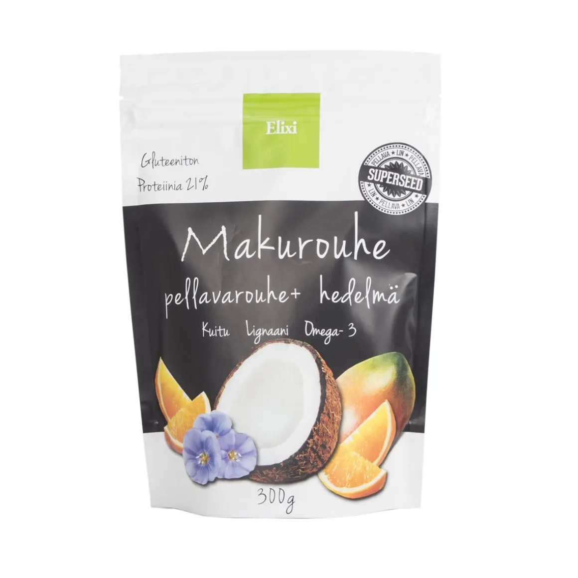ELIXI MAKUROUHE PELLAVAROUHE HEDELMÄ 300 G