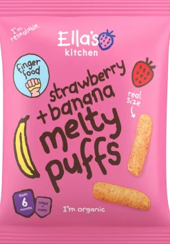 ELLA S KITCHEN MANSIKKA-BANAANI MELTY PUFFS 20 G