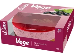 ELOSEN MUSTAHERUKKAKAKKU VEGAANINEN 450 G