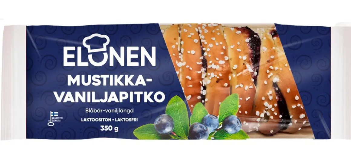 ELOSEN MUSTIKKA-VANILJAPITKO 350 G