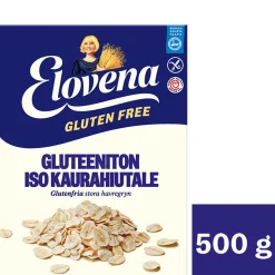 ELOVENA ISO TÄYSJYVÄKAURAHIUTALE GLUTEENITON 500 G