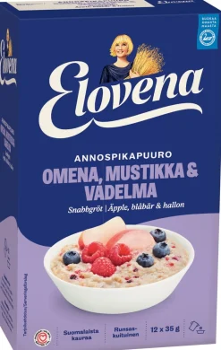 ELOVENA HETKI OMENA & VADELMA & MUSTIKKA ANNOSPIKAPUURO 420 G