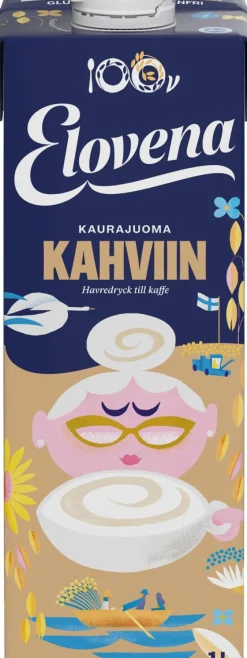 ELOVENA KAURAJUOMA KAHVIIN 1L