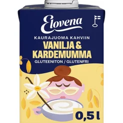 ELOVENA KAURAJUOMA KAHVIIN VANILJA-KARDEMUMMA GTON 500 ML