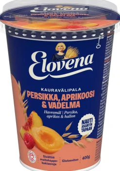 ELOVENA KAURAVÄLIPALA PERSIKKA-APRIKOOSI-VADELMA GTON 400