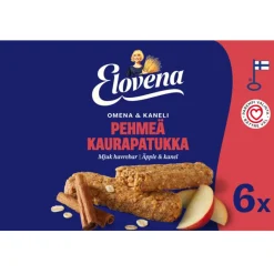 ELOVENA OMENA-KANELI PEHMEÄ KAURAPATUKKA 6X30G 180 G