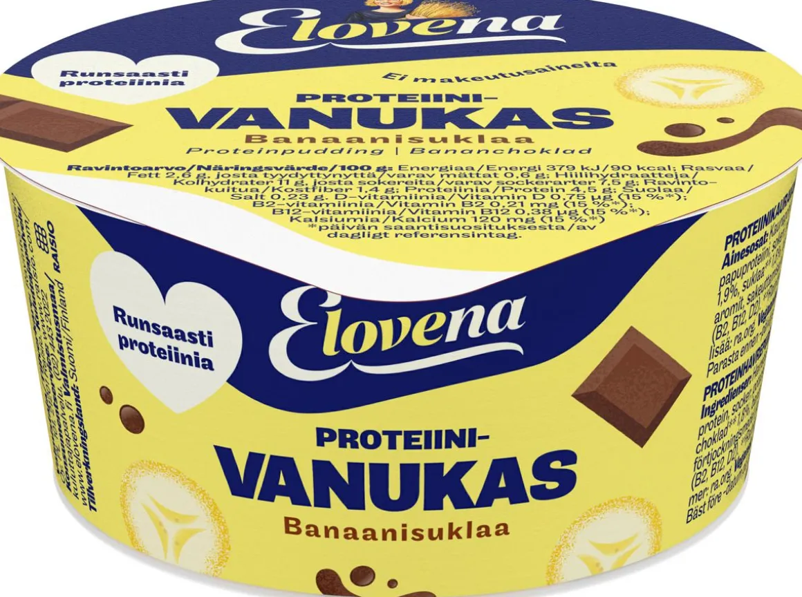 ELOVENA PROTEIINIVANUKAS BANAANISUKLAA 150 G