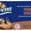 ELOVENA TUMMA SUKLAA VÄLIPALAKEKSI 100% KAURAA 30 G