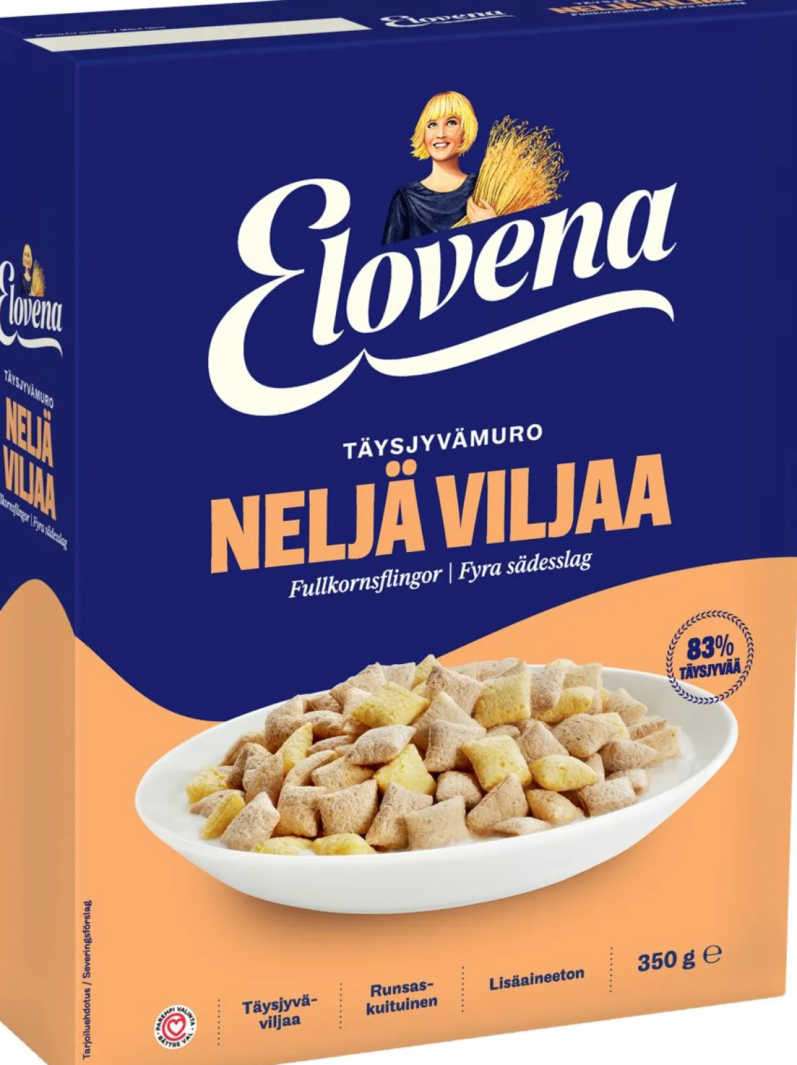 ELOVENA 4-VILJAN TÄYSJYVÄMURO 350 G
