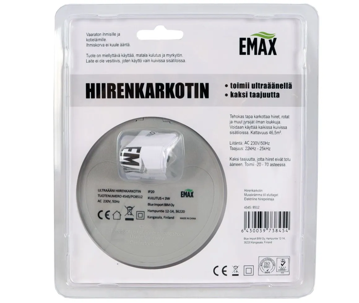 EMAX HIIRENKARKOTIN PISTORASIAAN