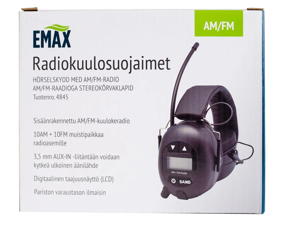 EMAX RADIOKUULOSUOJAIMET, DIGITAALINEN RADIO
