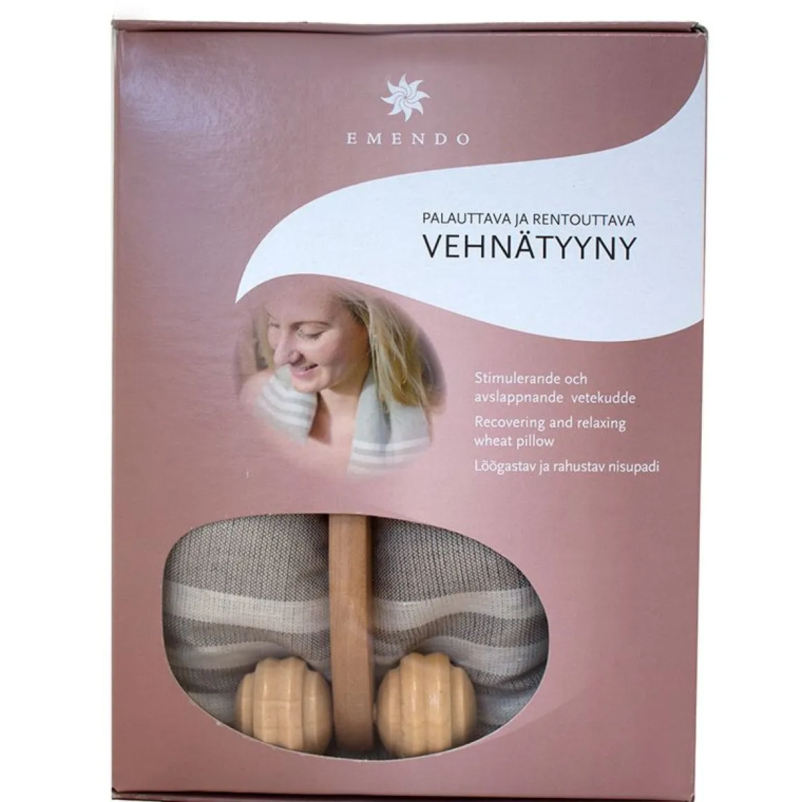 EMENDO VEHNÄTYYNY NATURAL PIENI + HIERONTARULLA