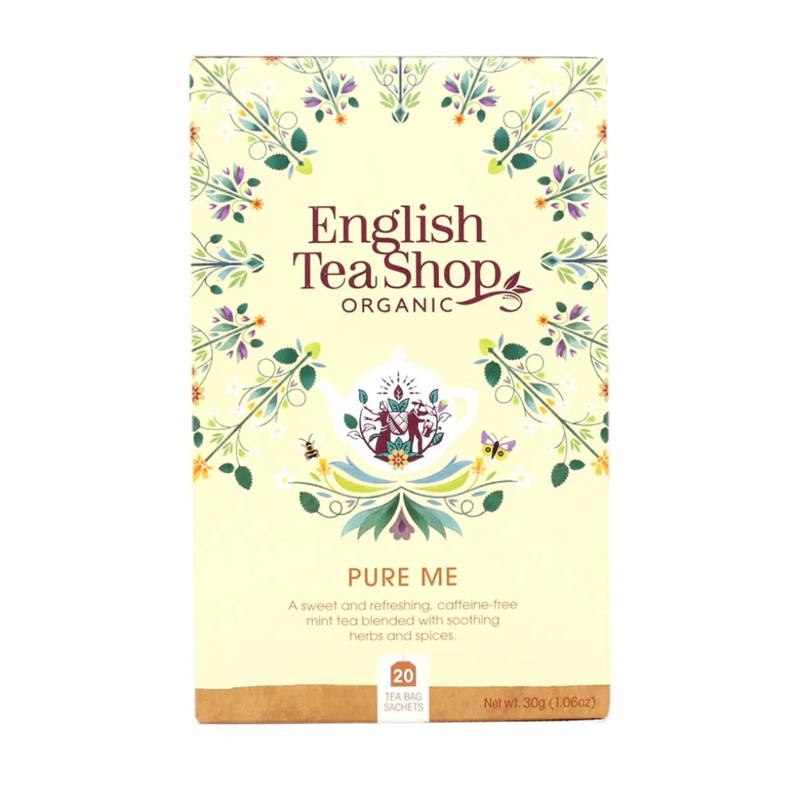 ENGLISH TEA SHOP HAUDUKE PURE ME, KOFEIINITON LUOMU 20 PSS 0,03 PSS