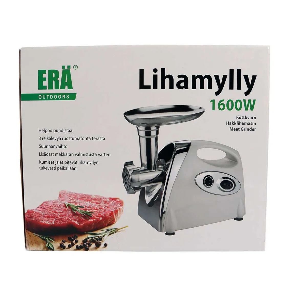 ERÄ OUTDOORS LIHAMYLLY 1600W (3 REIKÄLEVYÄ)