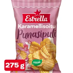 ESTRELLA KARAMELLISOITU PUNASIPULI CHIPS 275 G