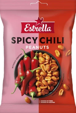 ESTRELLA SPICY CHILI PEANUTS 140 G