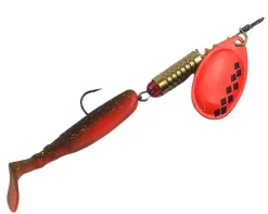 EUMER JASU SPINNER JIG LIPPAUISTIN 9 G MUSTA/ORANSSI