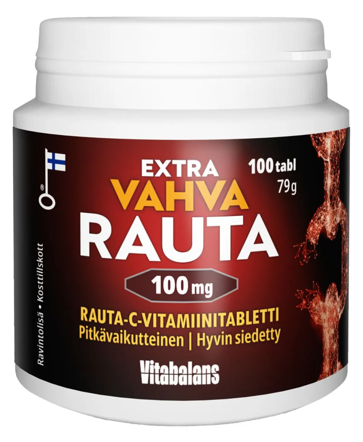 EXTRA VAHVA RAUTA 100MG 100 KPL