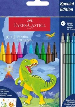 FABER-CASTELL HUOPAKYNÄT DINOSAUR 13 VÄRIÄ