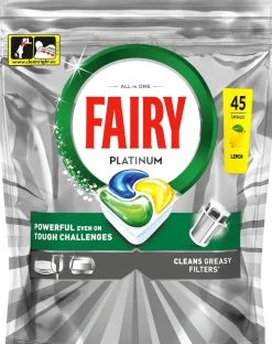FAIRY PLATINUM KONETISKITABLETIT 45 TABLETTIA 45 KPL