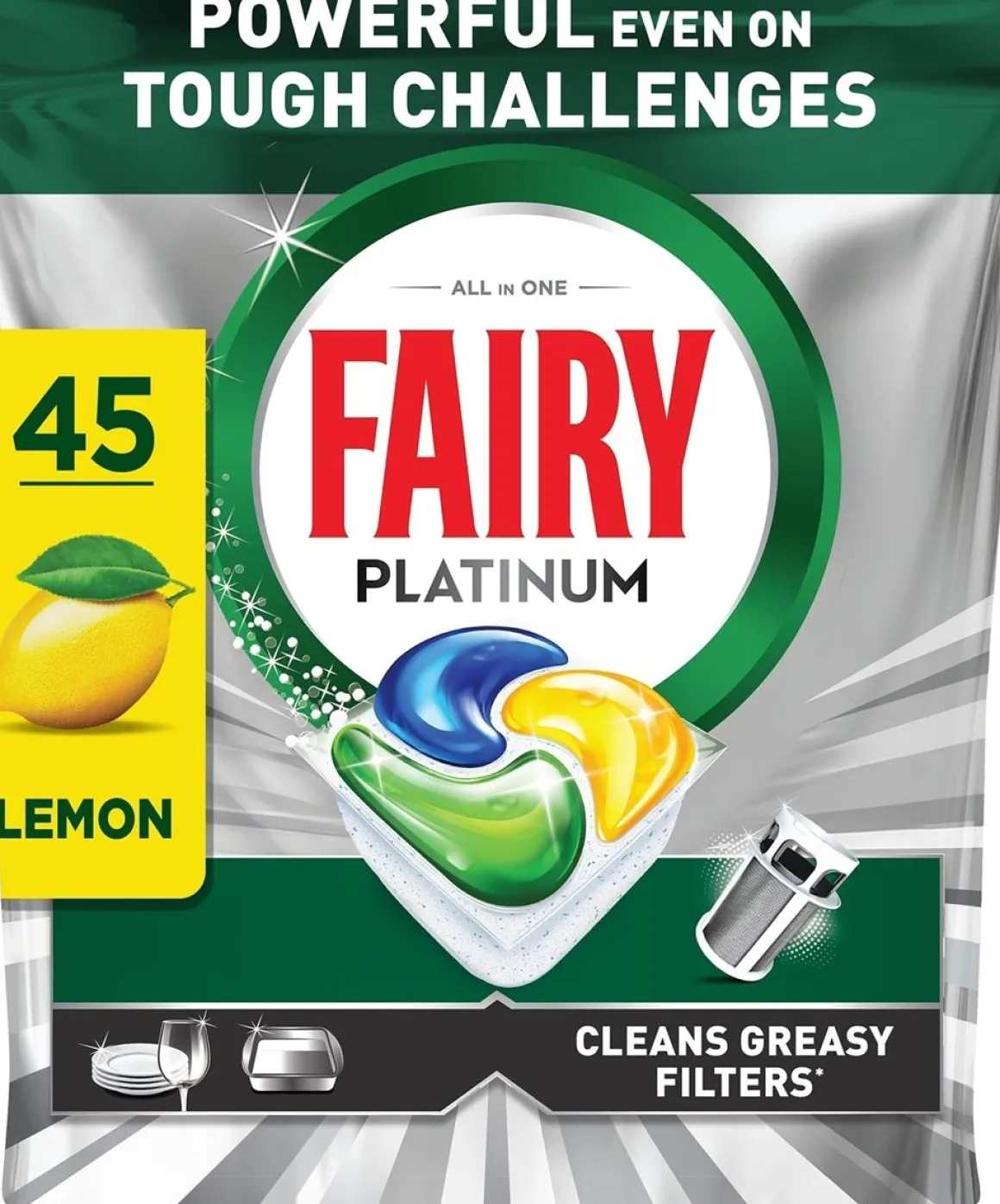 FAIRY PLATINUM KONETISKITABLETIT 45 TABLETTIA 45 KPL