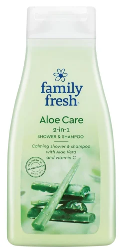 FAMILY FRESH ALOE CARE SUIHKUSAIPPUA&SHAMPOO 500 ML