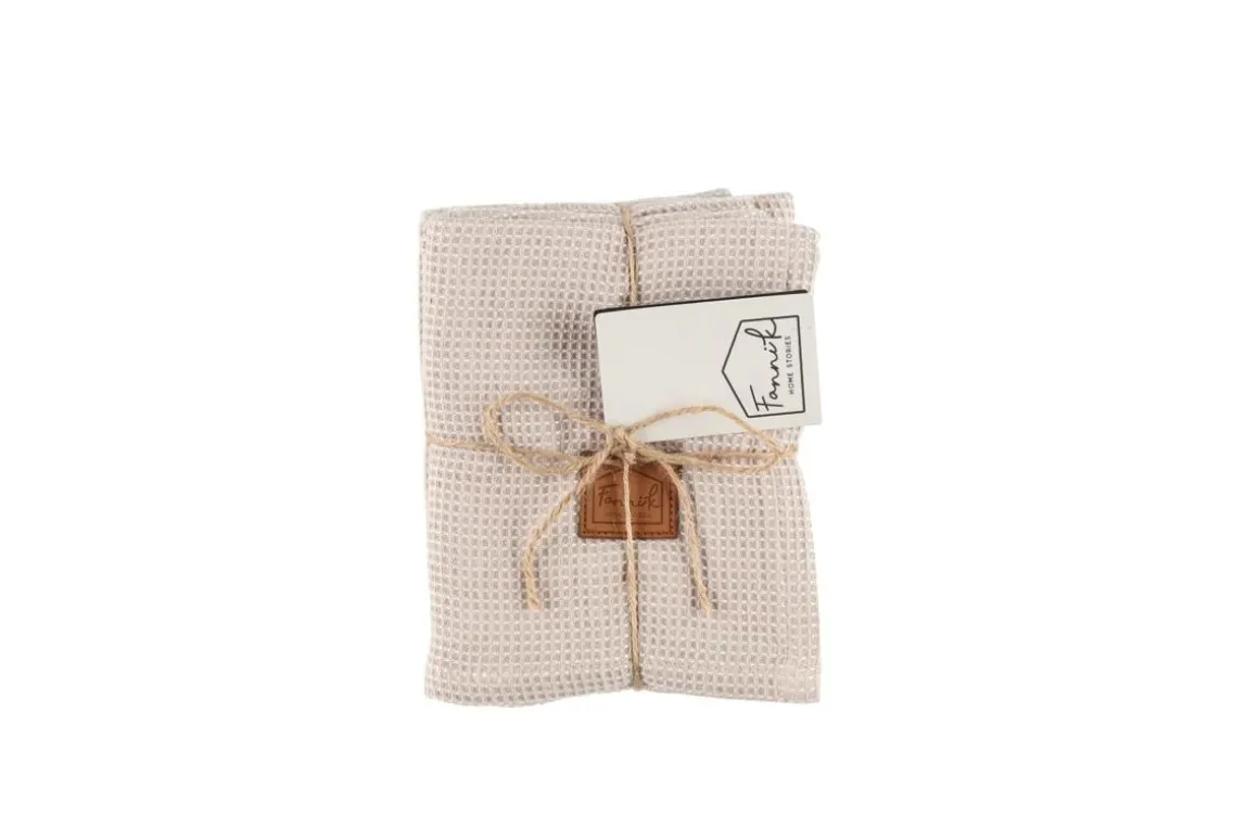 FANNI K KEITTIÖPYYHE BAMBOO 50X70CM 2KPL BEIGE