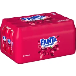 FANTA ZERO VADELMA 0,33 KMP 24-PACK 7,92 L