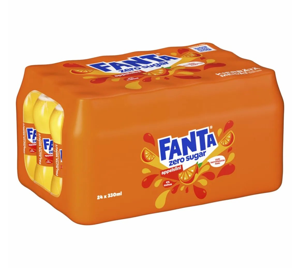FANTA ZERO APPELSIINI 0,33 KMP 24-PACK 7,92 L