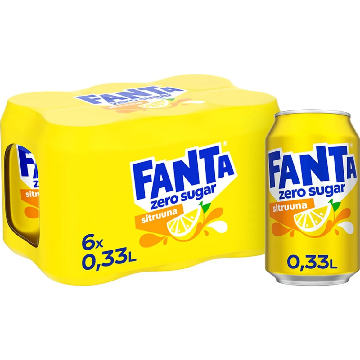 FANTA ZERO SITRUUNA 0,33 TLK 6-PACK 1,98 L