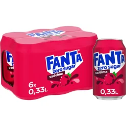 FANTA ZERO VADELMA 0,33 TLK 6-PACK 1,98 L