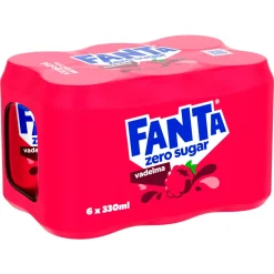 FANTA ZERO VADELMA 0,33 TLK 6-PACK 1,98 L