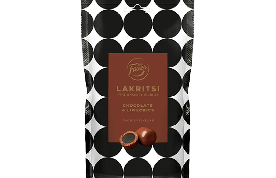 FAZER LAKRITSI CHOCOLATE 140 G