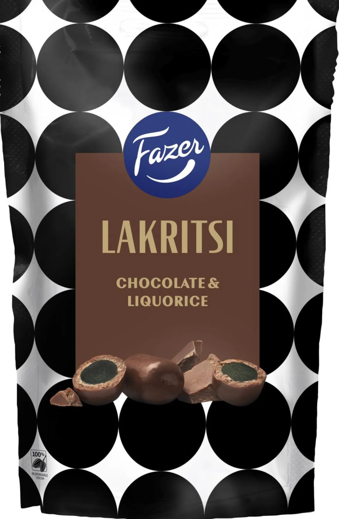 FAZER LAKRITSI CHOCOLATE 140 G