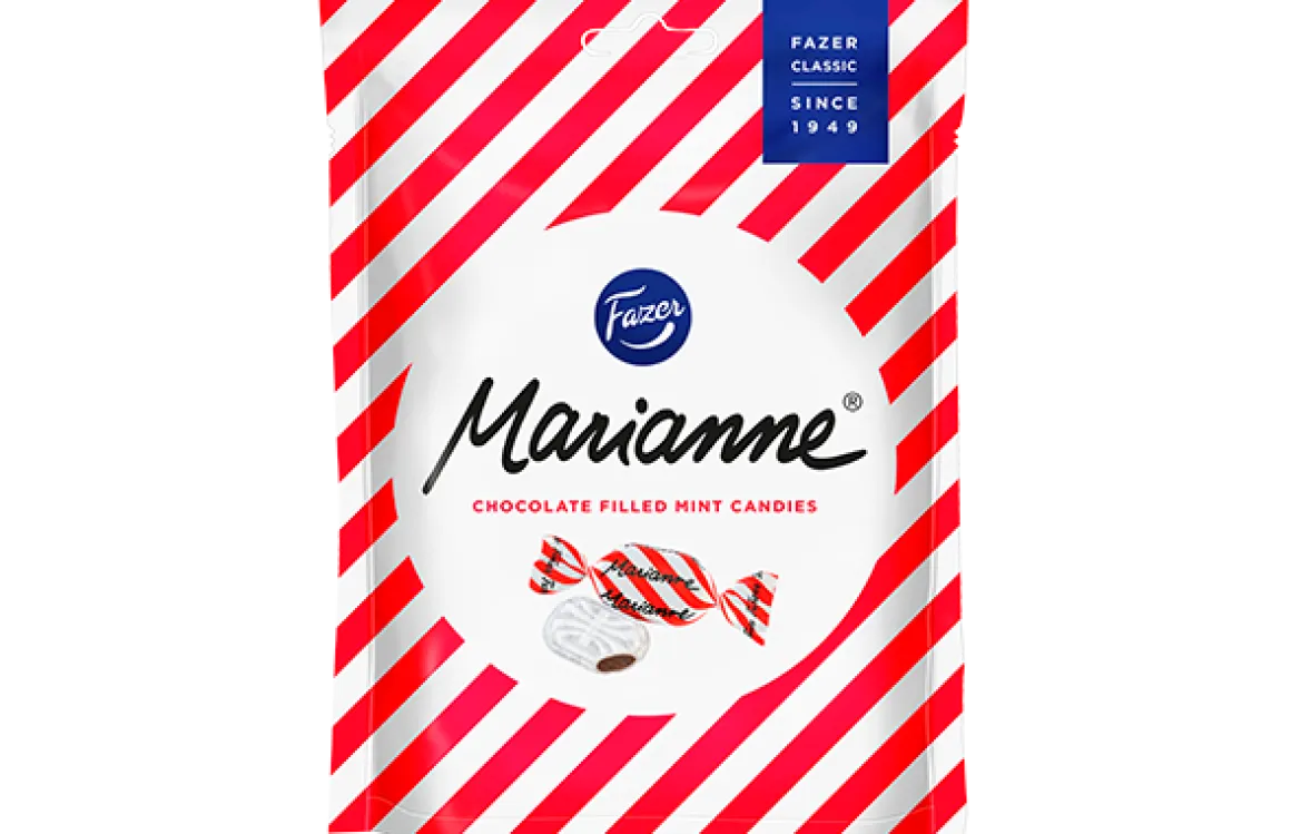 FAZER MARIANNE PIPARMINTTUSUKLAA KARKKIPUSSI 220 G