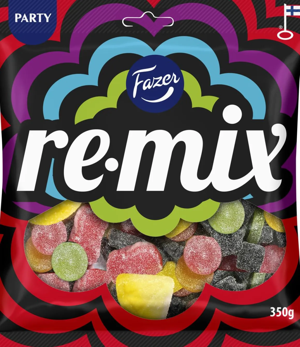 FAZER RE-MIX PARTY KARKKIPUSSI 350 G