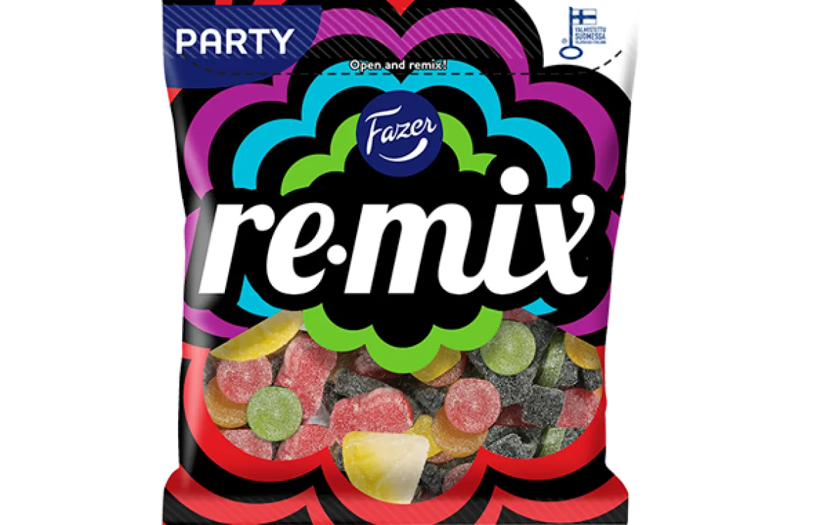 FAZER RE-MIX PARTY KARKKIPUSSI 350 G