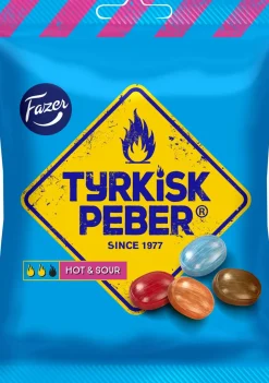 FAZER TYRKISK PEBER HOT&SOUR KARKKIPUSSI 150 G