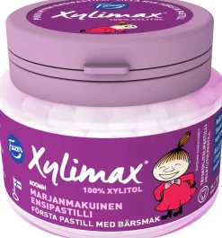 FAZER XYLIMAX MOOMIN PIKKU MYY MARJANMAKUINEN TÄYSKSYLITOLIPAST 85