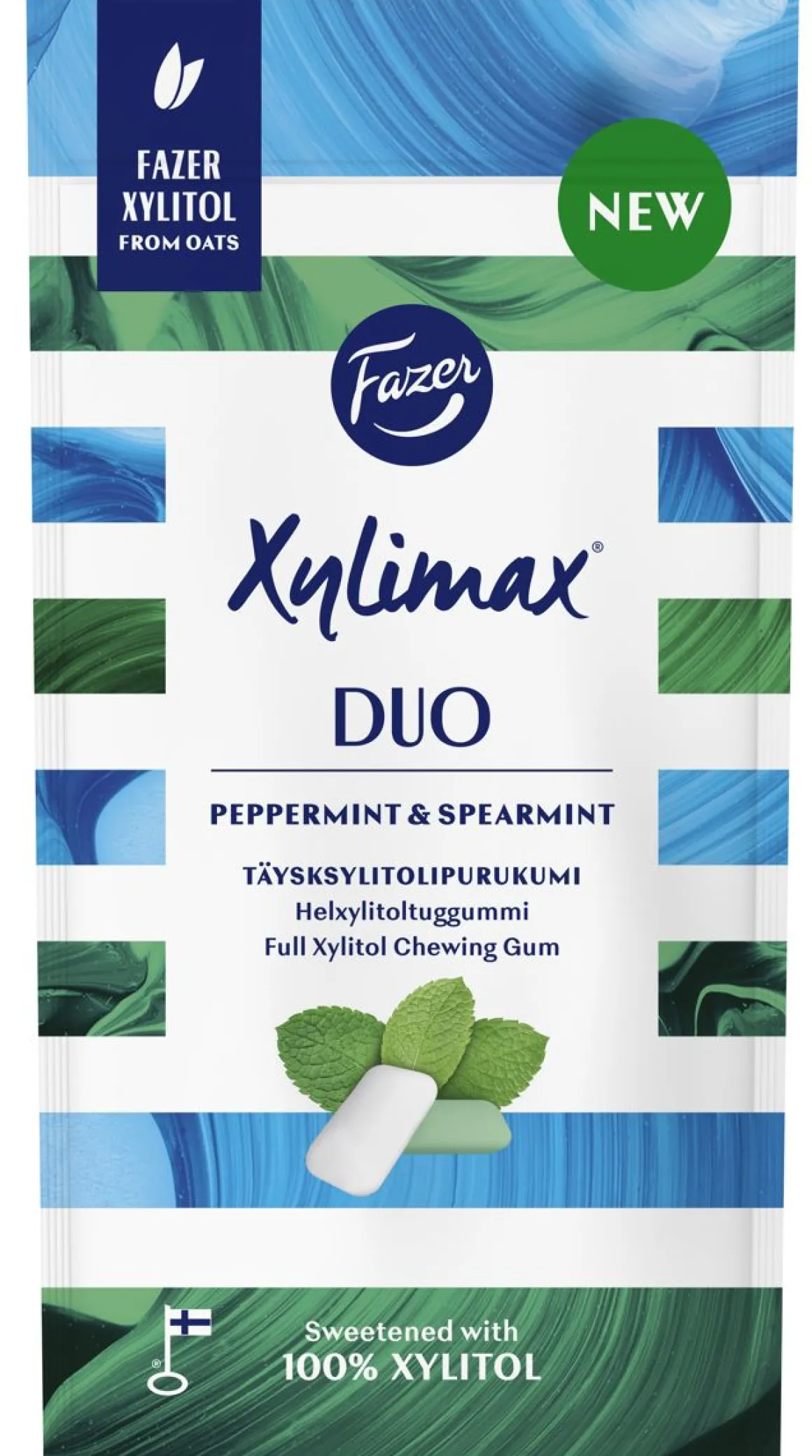 FAZER XYLIMAX PEPPERMINT AND SPEARMINT KSYLITOLIPURUKUMI 38G 38