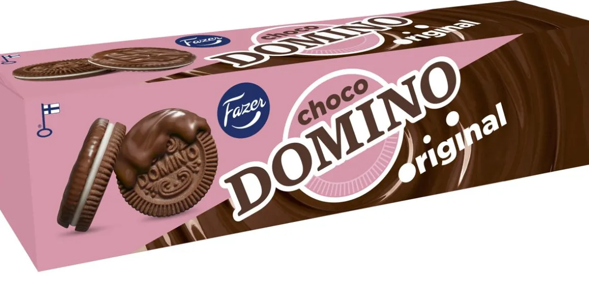 FAZER DOMINO CHOCO ORIGINAL KEKSI 180 G