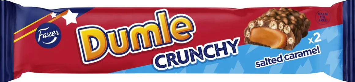 FAZER DUMLE CRUNCHY SALTED CARAMEL SUKLAAPATUKKA 55 G
