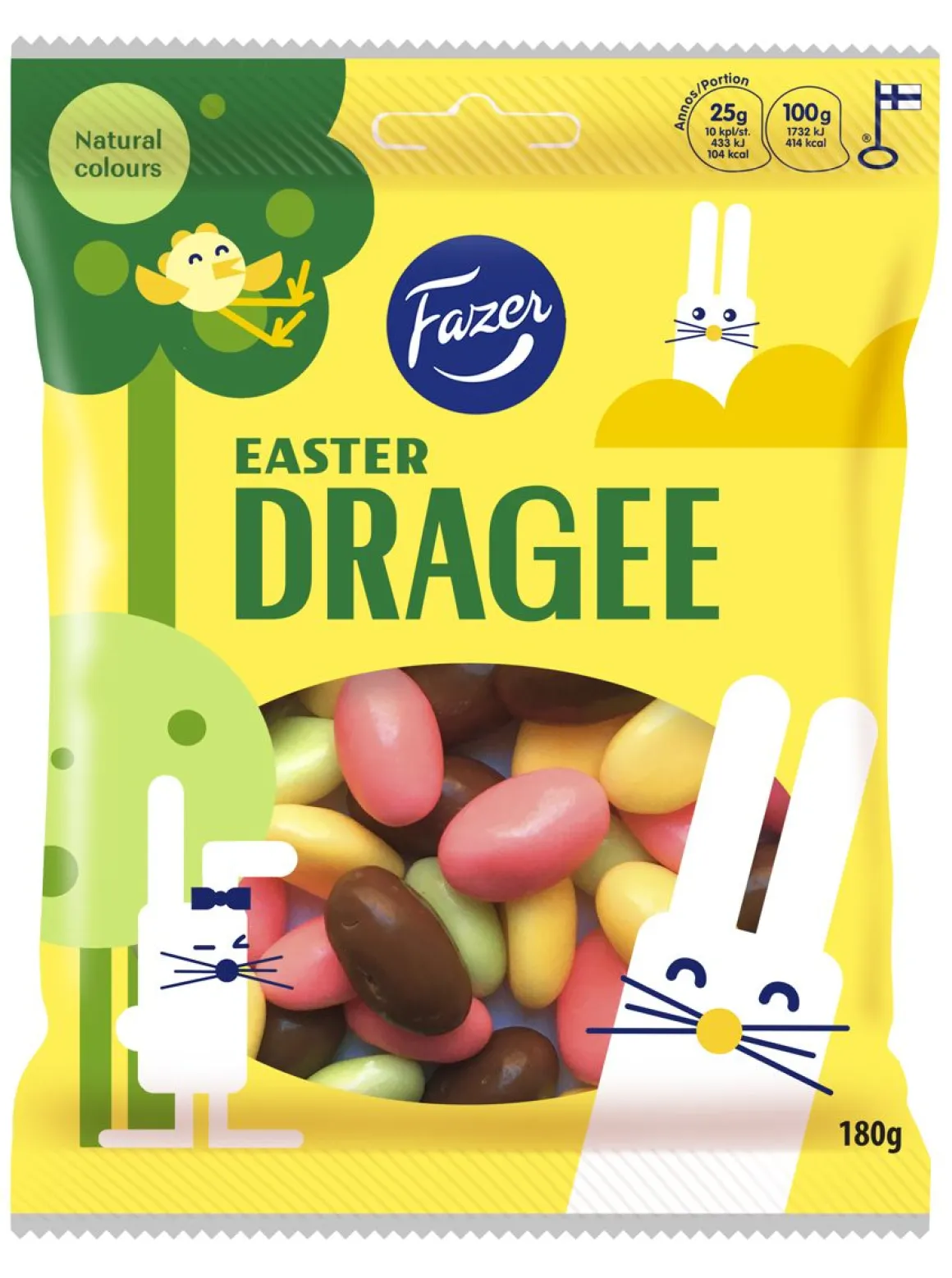 FAZER EASTER DRAGEE PUSSI 180 G