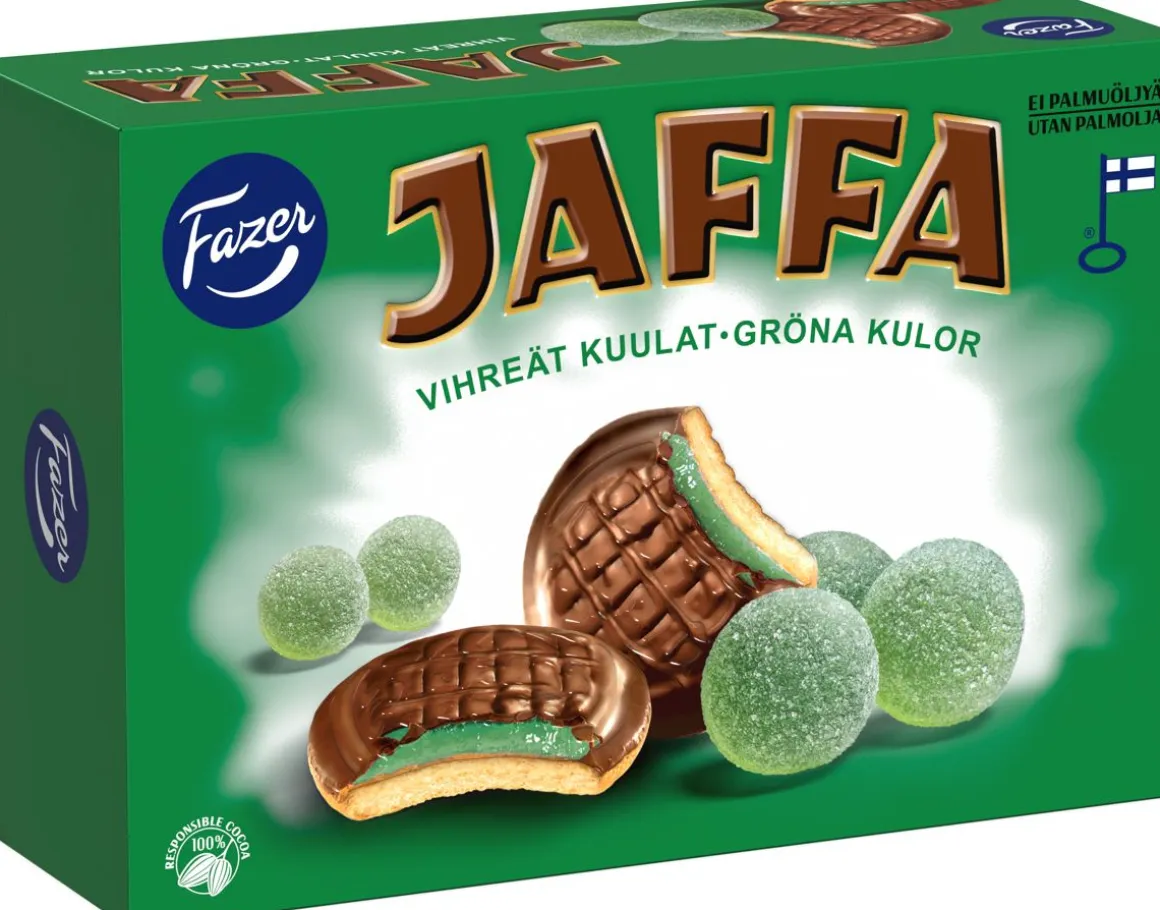 FAZER JAFFA VIHREÄT KUULAT TÄYTEKEKSI 300 G