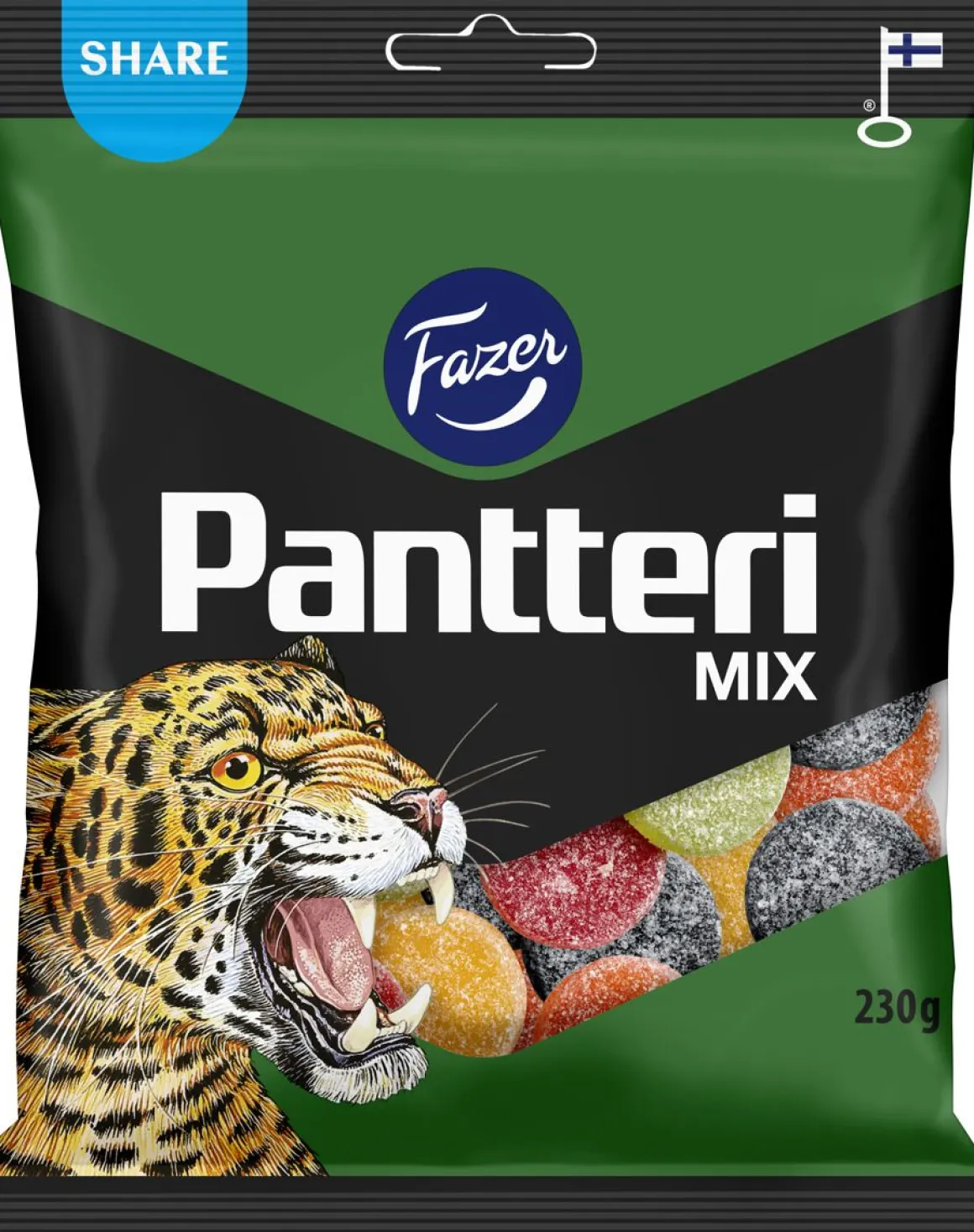 FAZER PANTTERI MIX KARKKIPUSSI 230 G