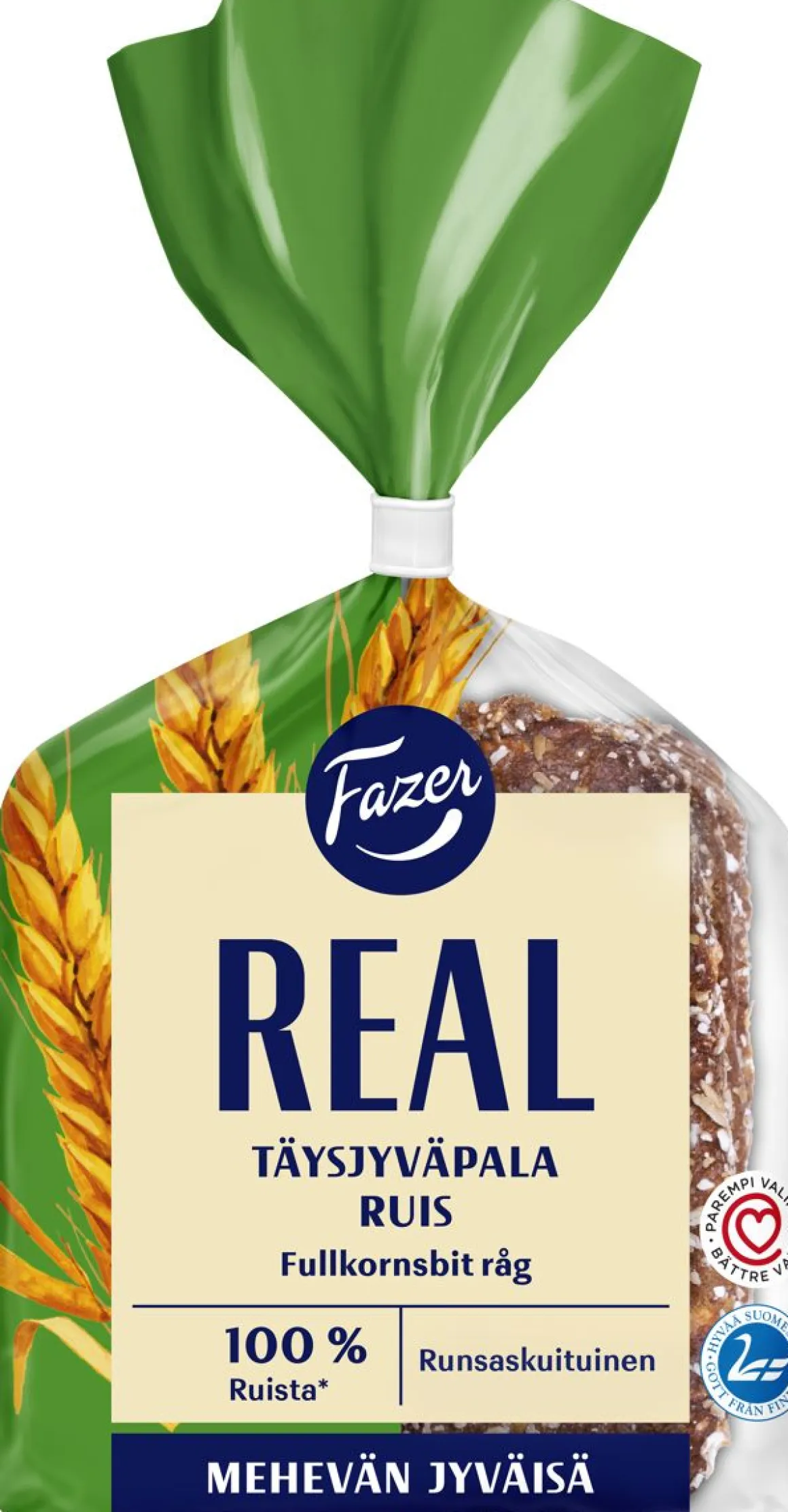 FAZER REAL TÄYSJYVÄPALA 100% RUIS 4KPL 280 G
