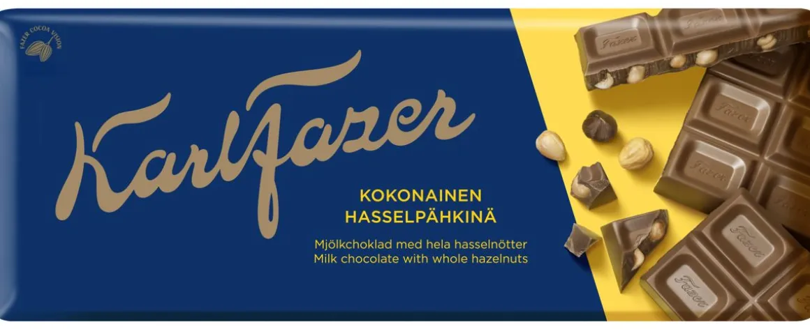 FAZER SUKLAALEVY HASSELPÄHKINÄ 200 G
