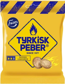 FAZER TYRKISK PEBER LIQUORICE SALMIAKKA KARKKIPUSSI 120 G