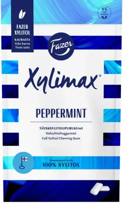FAZER XYLIMAX PRO PIPARMINTTU TÄYSKSYLITOLIPURUKUMI 80 G